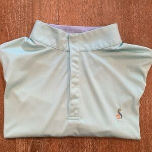 Peter Millar Medium Featherweight Foam Pullover in Seafoam from Streamsong